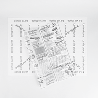 Papier sulfurisé blanc personnalisé à motif journal vintage pour emballage alimentaire de boulangerie, gâteaux et pâtisseries (vente en gros)
