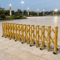 Pintu Geser Manual dengan Pembatas Bergerak untuk Taman Kanak-Kanak, Sekolah, dan Pusat Perbelanjaan dengan Mekanisme Lipat Tipe Dorong
