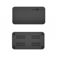Expédié de France LEMON TV BoX Interface RJ45 10M/100M Adaptatif Android 10 Affichage 4K Décodeur 2 Go RAM 8 Go ROM Double Wi-Fi BT