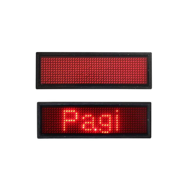 Multi-language Led Name Badge Display/led Name Tag/mini Led Mobile Sign,rechargeable Led Name Tag