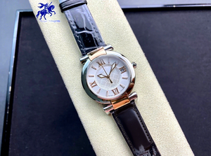 Reloj de Pulsera para Mujer, Compacto y Lujoso, de Acero Inoxidable de Alta Calidad, Resistente al Agua, con Calendario, Números Romanos y Manecillas en Forma de Hoja de Sauce, Marca Chopares - Product Image 3