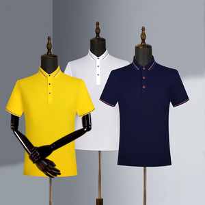 Polo Azul de Manga Corta, Color Sólido, Secado Rápido, Tejido de Punto, Corte Regular, Ropa Casual para Hombre - Product Image 4