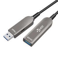 Câble d'extension USB à fibre optique 1M/2M/3M Longueur personnalisable 10 Gbit/s USB 3.0 AOC Blindage hybride tressé pour ordinateur