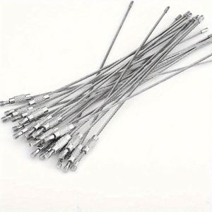 พวงกุญแจคาราไบเนอร์แบบล็อคเกลียวสแตนเลสแบบขายส่ง สายโลหะสำหรับรถยนต์และกิจกรรมกลางแจ้ง - Product Image 5