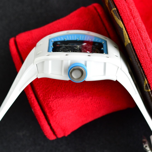 Orologi di Lusso da Uomo Stile 055 Edizione Asia Bubba Watson Cassa in Titanio Grigia Orologio Meccanico Manuale Scheletrato Sportivo - Product Image 3