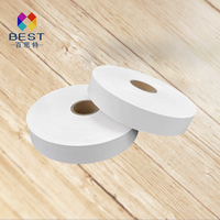 Ruban d'étiquettes de vêtement en nylon taffetas ruban pour rouleau d'étiquettes d'entretien de lavage TTR