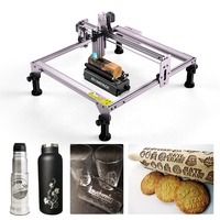 ATOMSTACK-máquina de grabado láser de acero inoxidable, dispositivo de grabado láser para joyería, código de cuero, piedra de granito, tamaño A5 PRO + 40W
