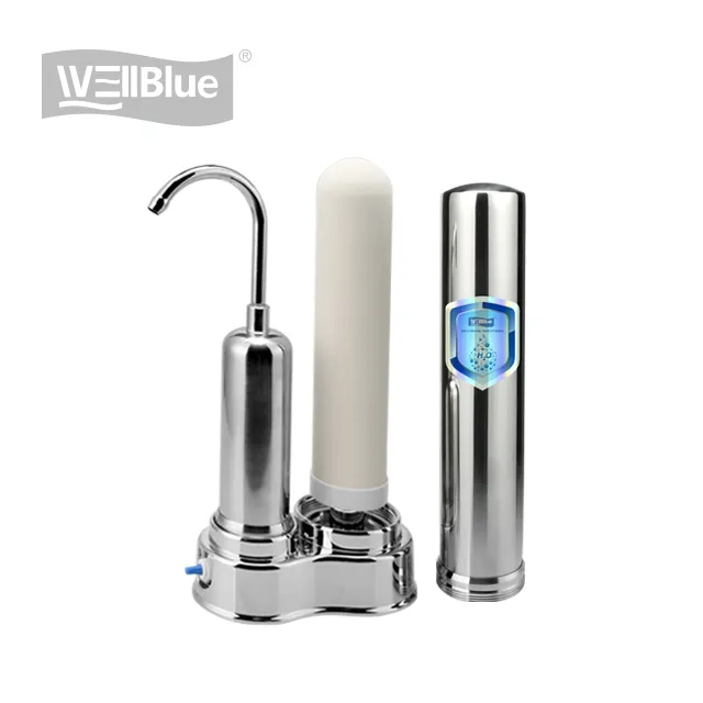 Filtro purificador de água alcalino de torneira, para uso doméstico com 1 conjunto de carga grátis, substituição de filtro de água