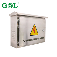 6 8 10 12 voies PVAC Photovoltaïque Grid Distribution Box Shell material Silver Stainless steel