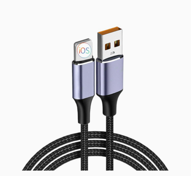 Compatible with Apple iPhone 6/7/8/14/13 Pro Data Cable, 2.4A Fast Charging Cable