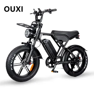 OUXI H9 popular fat bike electric bike Europe warehouse fat ebike for Adult 20 inch size tyre 7 speed