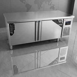 Table de travail réfrigérée sous comptoir en acier inoxydable avec plateau en acier inoxydable, refroidissement par air ou direct - Product Image 5