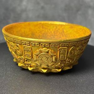 Bol de Fortune en Bronze Doré de Style Ancien, Pot au Trésor Chinois pour Décoration Maison et Bureau, Artisanat d'Art de Collection Porte-Bonheur et de Richesse - Product Image 6