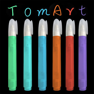 थोक चमक में अंधेरे कपड़े ब्रिटेन के लिए कस्टम लोगो के साथ मार्कर हाइलाइटर कलम टिप्स महसूस किया - Product Image 4