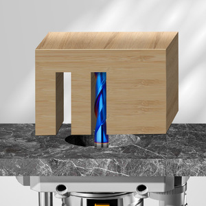 1/4 Inch Shank Nano Blue Solid Carbide <strong>Router</strong> <strong>Bit</strong> TCT Mortising CNC Flush Trim Upward <strong>and</strong> Downward Rotation Trimming Cutter - Product Image 6