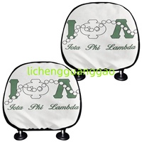 Housses de Tête de Siège de Voiture en Tissu Doux pour Sororités, Vente en Gros Usine, Ajustement Universel Compatible avec Tous les Modèles de Voitures et Camions