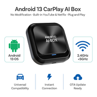 2in1 AI Box Carplay Android Auto Wireless Adapter USB Dongle Plug Play Smart Car Media Box 4+64G Android13 OEM