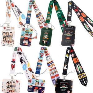 Lanyards de satén al por mayor con diseños de anime y películas para llaves, correas de cuello, soporte para tarjetas de identificación, llaveros de gimnasio, llaveros DIY y lanyards colgantes - Product Image 1
