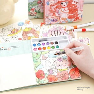 <span class=keywords><strong>Livre</strong></span> de coloriage portable pour enfants, peinture à l'aquarelle, pour nourrissons et tout-petits (0-3 ans), peintures autonome, dessin et gribouillage - Product Image 3