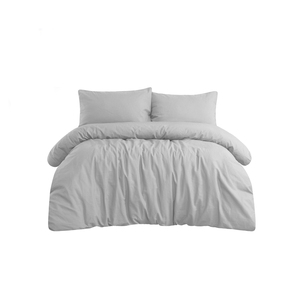한국 스타일 유명 브랜드 라이트 그레이 린넨 코튼 이불 커버 침구 세트 베갯잇 - Product Image 6