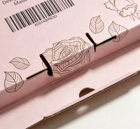 Boîte d'expédition rose personnalisée pour kit de fête de bachelorette, emballage cadeau avec motif floral