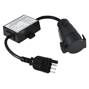 USA để EU Trailer ánh sáng chuyển đổi 7-cực RV lưỡi ổ cắm để 7-Pin Vòng Cắm Châu Âu Trailer cắm - Product Image 4