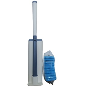 Soporte de plástico para baño independiente para el hogar, limpiador de cepillo para inodoro desechable para limpieza de baño - Product Image 1