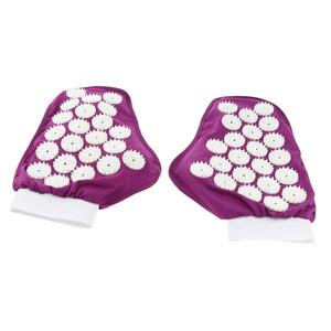 Viola guanti da massaggio per agopuntura dietro collo muscolatura Trigger punto di innesco massaggiatore - Product Image 2