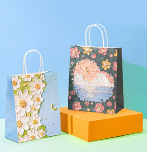 Bolsa de Papel para Flores Creativa y Portátil, Biodegradable, Ecológica, Reciclable, con Logotipo Personalizado, para Floristería, Boda, San Valentín - Product Image 4