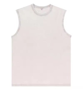 T-shirt sans manches pour <span class=keywords><strong>homme</strong></span> de haute qualité 100% coton anti-rétrécissement <span class=keywords><strong>avec</strong></span> logo personnalisé, style rétro 230gms, <span class=keywords><strong>gilet</strong></span> sans manches - Product Image 6