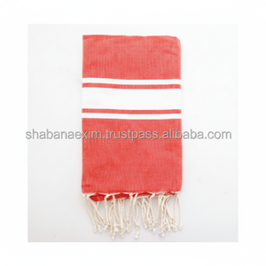 Toalla de Hammam de Algodón Turco, con Rayas y Flecos Anudados, Ligera, para Viajes, Baño, Spa, Resort, Colores Personalizados al por Mayor, Ecológica - Product Image 1