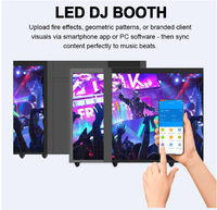 Festival de musique personnalisé Stand de Dj Led Ktv Bars Portable Mobile Façade Stand de Dj Affichage à LED Cabine de DJ pliable