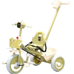 <span class=keywords><strong>Triciclo</strong></span> Mingtu <span class=keywords><strong>Dos</strong></span> <span class=keywords><strong>en</strong></span> <span class=keywords><strong>Uno</strong></span> con Barra de Empuje y Pedales para Niños de 2 a 6 Años, Modelo 936 con Marco de Plástico de 3 Ruedas - Product Image 3