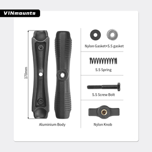 6,7 Zoll langer Doppelsteckschlüsselarm Aluminium 17 Zoll Stecker kompatibel mit <span class=keywords><strong>RAM</strong></span> B Größe 1" Kugelkomponente VIN-B-17 - Product Image 2