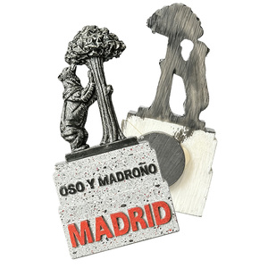 Imán de nevera personalizado de poliresina 3D de Oso y Madroño, <span class=keywords><strong>Madrid</strong></span>, España, recuerdo de oso y árbol de fresa, venta al por mayor - Product Image 2