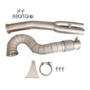 Tubo de Escape de 3.5 Pulgadas para TTRS 8S <span class=keywords><strong>RS3</strong></span> 8V <span class=keywords><strong>2.5</strong></span> <span class=keywords><strong>TFSI</strong></span> EVO2 (EA855) 2017+ con Protector Térmico - Product Image 1