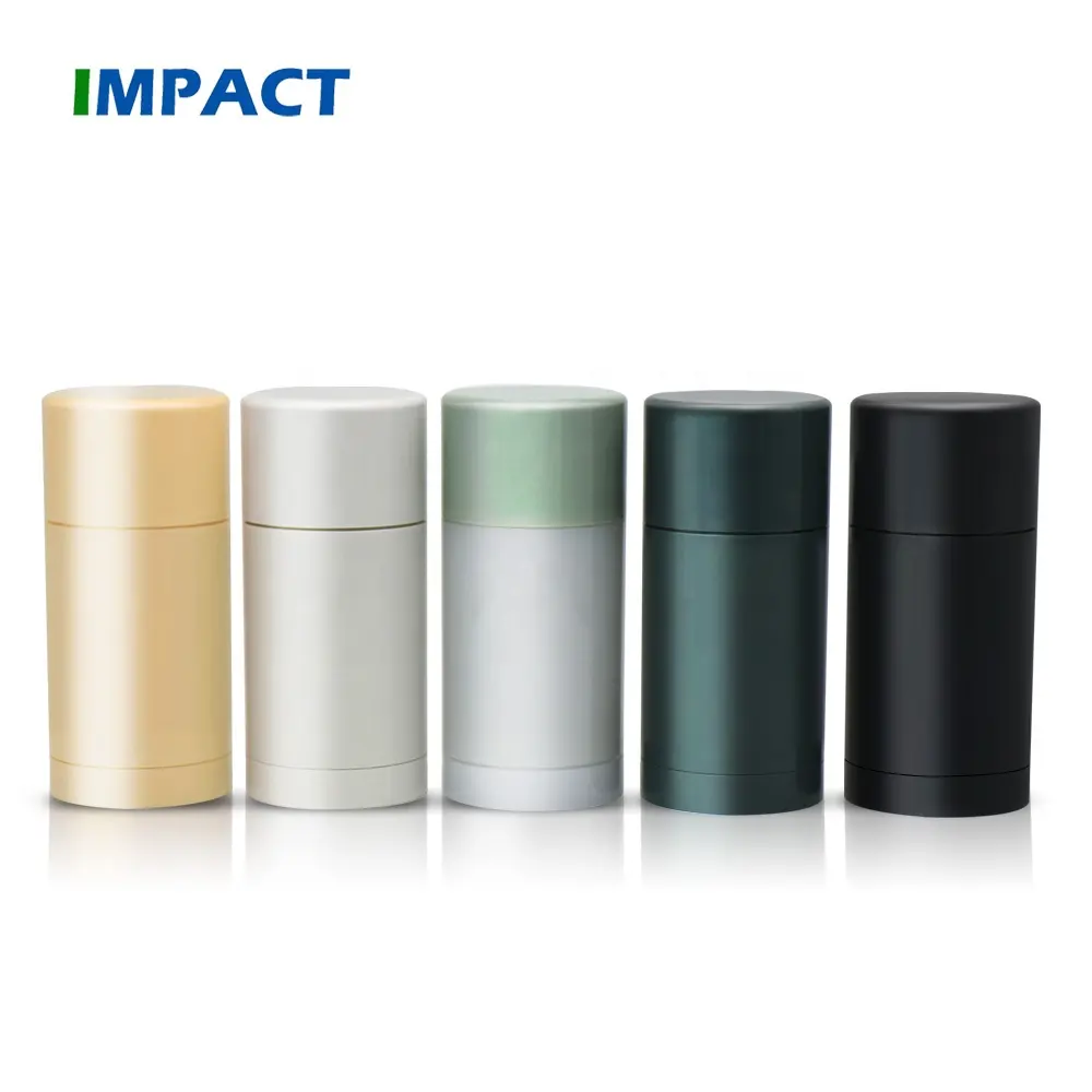 Custom Color ABS PP PCR Empty Sustainable 30g 50g 75g Yellow Deodorant Stick Container Packaging