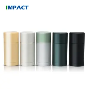 Aangepaste Kleur Abs Pp Pcr Lege Duurzame 30G 50G 75G Gele Deodorant Stick Container Verpakking