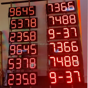 Outdoor Gas Station Red Green LED 888 9/10 Display Customization
