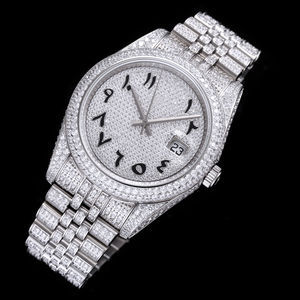 Montre mécanique automatique de luxe pour homme Diamond Ice, montre en acier inoxydable - Product Image 5