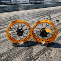 GLM Factory Wholesale Nouvelle Roue de Supermotard de Haute Qualité en Alliage d'Aluminium CNC à 36 Rayons de 17 Pouces pour Moto EXC SXF 125 250 300 450