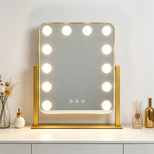 Hot Sale Smart Touch Control Adjustable 3 Color Light Dressing <b>Table</b> Vanity Makeup Mirror - Product Image 1
