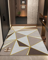 Tapis en polyester à poils ras, antidérapant, imprimé, moderne, écologique, fabriqué à la machine, lavable, pour salon, chambre et couloir, directement de l'usine