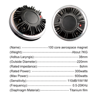 HF1002D Driver de compression magnétique aérospatial 100 noyaux 600W Max 8 Ohm 110dB en titane pour réparation de haut-parleur Line Array