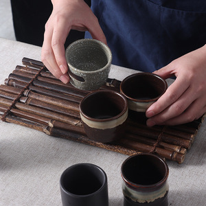 <span class=keywords><strong>Tazas</strong></span> de Sake japonesas, <span class=keywords><strong>tazas</strong></span> de té de porcelana asiática, Taza de cerámica china <span class=keywords><strong>sin</strong></span> mango para té Matcha, té verde, capuchino con leche - Product Image 3