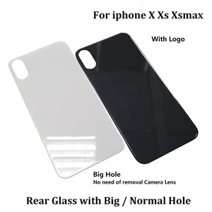 Téléphone portable grand trou boîtiers remplacement verre de couverture arrière pour <span class=keywords><strong>iPhone</strong></span> XS Max/<span class=keywords><strong>X</strong></span>/XR/xs série verre arrière coloré panneau de porte arrière - Product Image 4