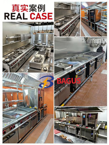 Estufa de <span class=keywords><strong>Gas</strong></span> de Acero Inoxidable de 4 Quemadores, la Más Popular, con Plancha y Horno, Independiente, para Cocina Comercial - Product Image 2