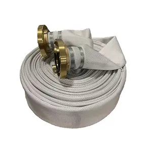 Tuyau d'incendie en toile doublée de PVC bonne qualité enrouleur de tuyau d'incendie utilisé
