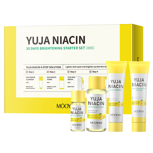 Set de Cuidado Facial Iluminador de Yuja y Niacinamida de <span class=keywords><strong>30</strong></span> Días, Incluye Limpiador Facial, Tónico, Sérum y Crema Facial, Set de Cuidado Facial MOOYAM - Product Image 1