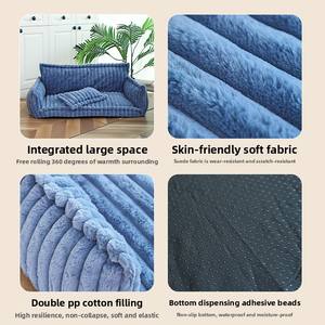 Cama para Perro Ecológica y Acogedora, Extraíble y Lavable, de Gran Tamaño, Universal, con Almohadas - Product Image 4